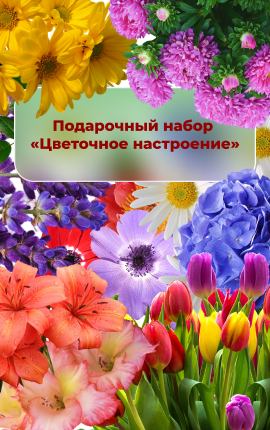 Подарочный набор из 100 видов семян цветов «Цветочное настроение»
